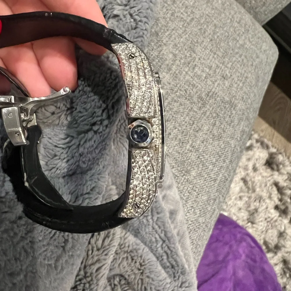 Cartier Santos 100 Diamond Watch - Picture 4 of 16